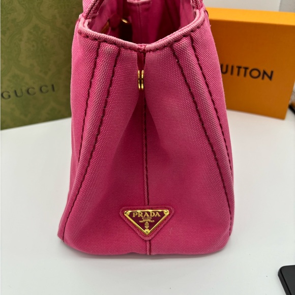 Prada Canapa Two Way Small Canvas Tote - Picture 3 of 15